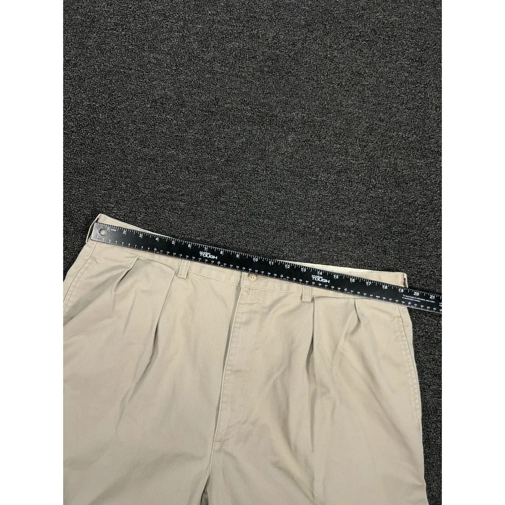 VTG Polo Ralph Lauren Andrew Pants Men's 40x34 (Fits 38x32) Beige Double Pleated
